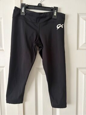 GK Black Girls Athletic Capri Crop Leggings